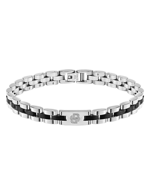 Pulseira Homem Aço e IP Preto Archer