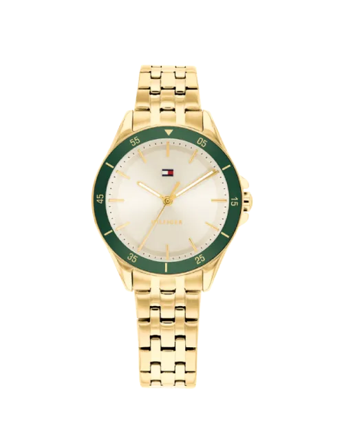 Relógio Mulher Aço IP Dourado