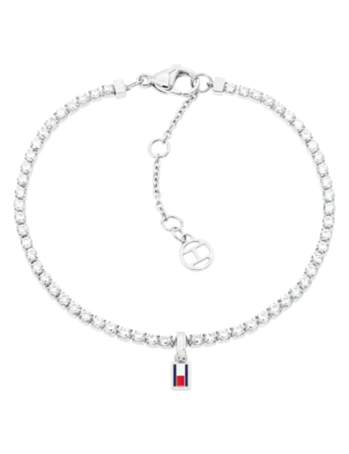 Pulseira Mulher Aço e Cristais