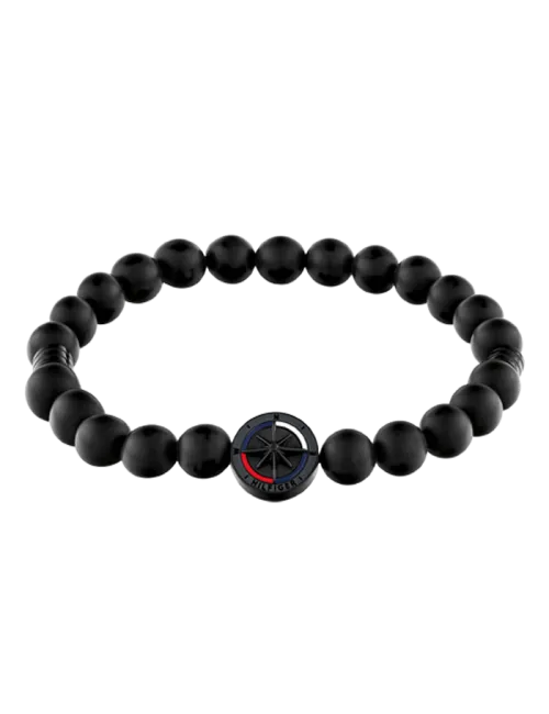 Pulseira Homem Aço IP Preto e Onix