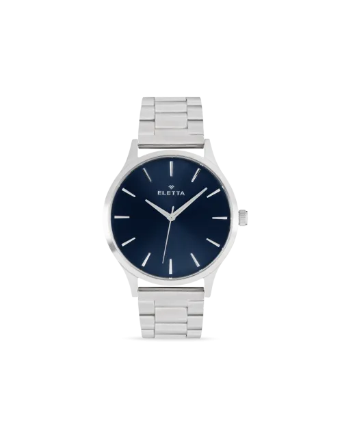 Relógio Homem New Classic XL Brushed Steel & Blue