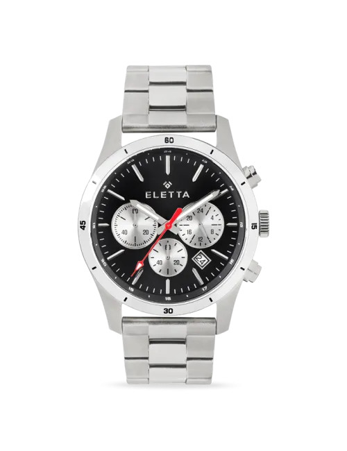 Relógio Homem Active Black & Silver