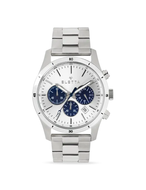 Relógio Homem Active Silver & Blue