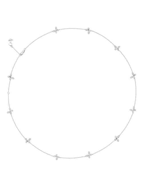 Colar Butterfly Petite Ouro Branco e Diamantes