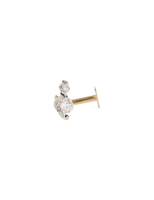 Piercing Eve Mini Ouro Diamantes