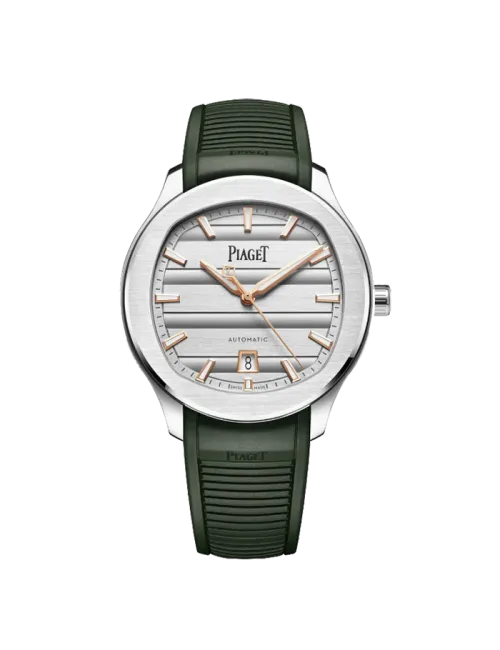 Relógio Polo Signature Data Bracelete Verde Borracha 42mm