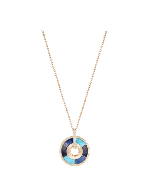 Colar Possession Ouro Rosa, Diamantes E Pedras Preciosas