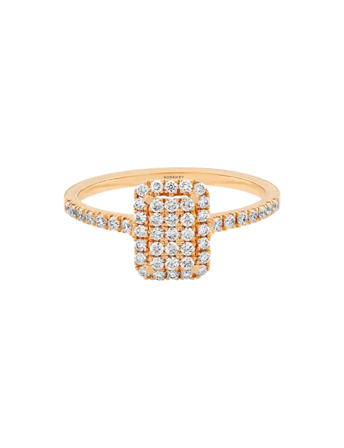 Anel Épure Radiant Ouro Rosa e Diamantes