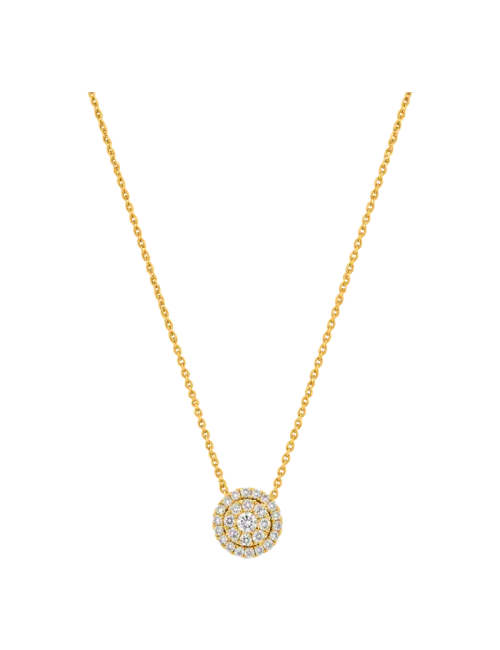 Colar Épure Halo Ouro Amarelo e Diamantes