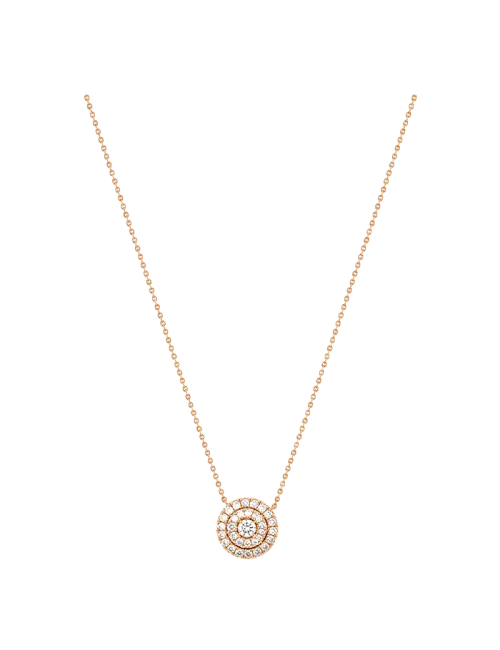 Colar Épure Halo Ouro Rosa e Diamantes