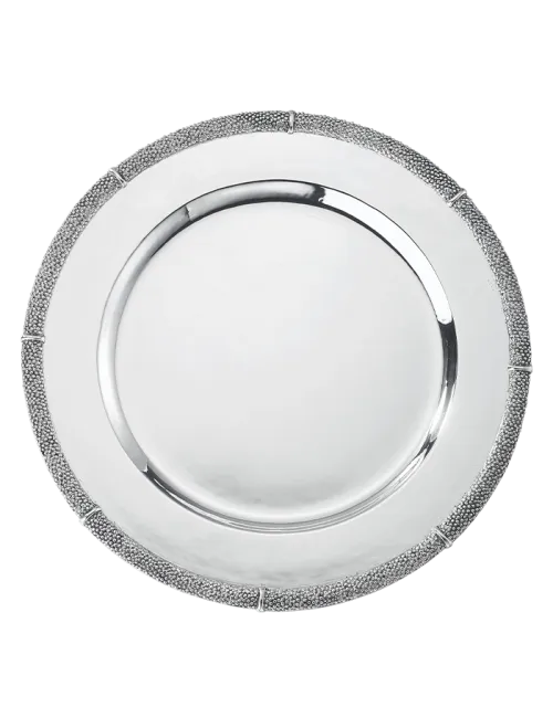 Prato Caviar em Prata