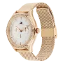 Relógio Mulher Aço Dourado Rosa