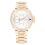Relógio Mulher Aço Dourado Rosa