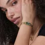 Relógio Mulher Tonneau Aço Dourado