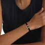Relógio Senhora Preto e Dourado Pele
