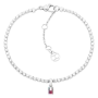 Pulseira Mulher Aço e Cristais