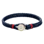 Pulseira Homem Aço e Pele
