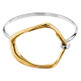 Pulseira Senhora em Aço e Dourado