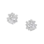 Brincos Threads Ouro Branco e Diamantes