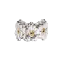 Anel Blossoms Prata e Vermeil com Diamantes