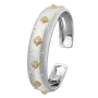 Pulseira Macri Ouro Branco, Ouro Amarelo e Diamantes