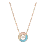 Colar Possession Ouro Rosa, Turquesa E Diamante