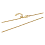 Colar Dourado Malha Corda