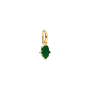 Mini-conta Pendente Mão Hamsa Verde