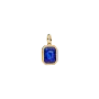 Conta Pendente Hexágono Azul Celestial