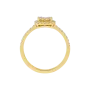Anel Épure Cushion Ouro Amarelo e Diamantes