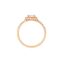 Anel Épure Halo Ouro Rosa e Diamantes