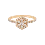 Anel Épure Hexa Ouro Rosa e Diamantes