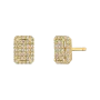 Brincos Épure Radiant Modelo Pequeno Ouro Amarelo, Diamantes