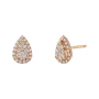 Brincos Épure Drop Ouro Rosa e Diamantes