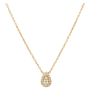 Colar Épure Drop Modelo Pequeno Ouro Amarelo e Diamantes