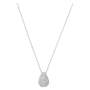 Colar Épure Drop Ouro Branco e Diamantes