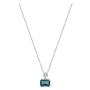Colar Polaris Ouro Branco, Diamante e Topázio