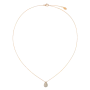 Colar Épure Drop Ouro Rosa e Diamantes