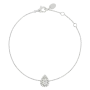 Pulseira Épure Drop Ouro Branco e Diamantes