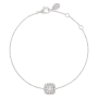 Pulseira Épure Cushion Ouro Branco e Diamantes