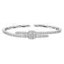 Pulseira Ouro Branco e Diamantes