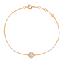 Pulseira Halo Ouro Rosa e Diamantes