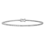 Pulseira Tennis Ouro Branco e Diamantes