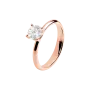 Anel Solitário True Love Ouro Rosa 0.15ct