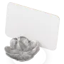 Marcador de Mesa Leaves Clover em Prata