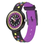 Relógio Flik Flak de criança preto e roxo