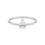 Anel Solitário Diamante Pera Ouro Branco 0.41ct imagem 1