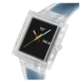 Relógio Swatch homem Preto e Azul Quadrado Data