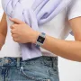 Relógio Swatch homem Preto e Azul Quadrado Data