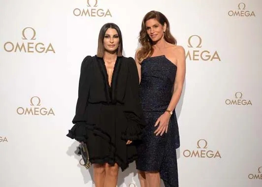 Raquel Prates e Cindy Crawford